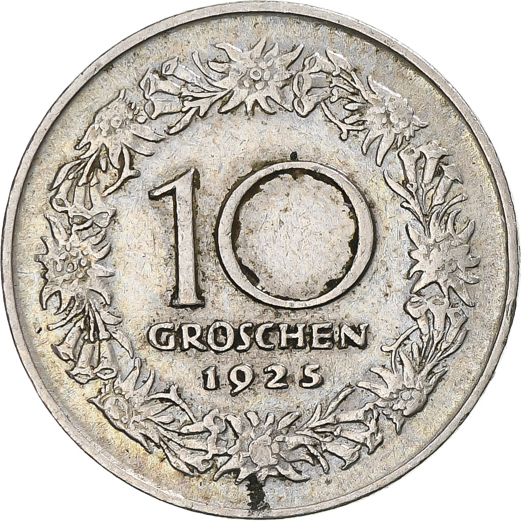 Munten, Oostenrijk, 10 Groschen, 1925, FR, Cupro-nikkel, KM:2838