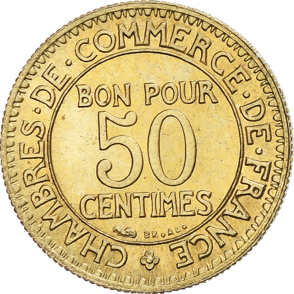 Coin, France, Chambre de commerce, 50 Centimes, 1924, Paris, MS(63)