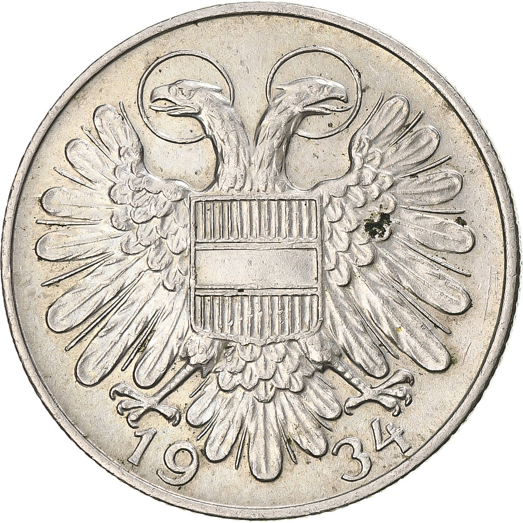 Moneta, Austria, Schilling, 1934, AU(50-53), Miedź-Nikiel, KM:2851