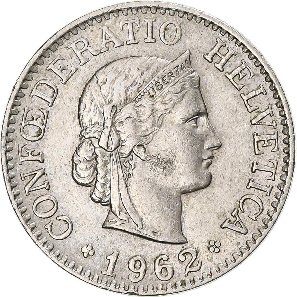 Moneda, Suiza, 10 Rappen, 1962, Bern, MBC, Cobre - níquel, KM:27