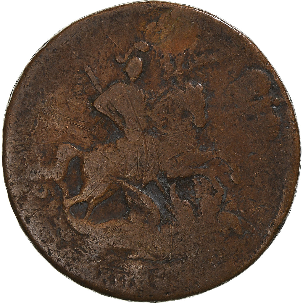 Monnaie, Russie, Elizabeth, 2 Kopeks, 1757, B+, Cuivre, KM:7.2