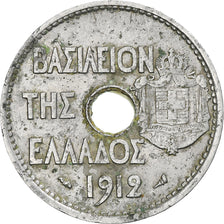 Monnaie, Grèce, George I, 20 Lepta, 1912, TB, Nickel, KM:64