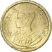 Monnaie, Thaïlande, Rama IX, 5 Satang, 1950, TTB+, Bronze-Aluminium, KM:72a