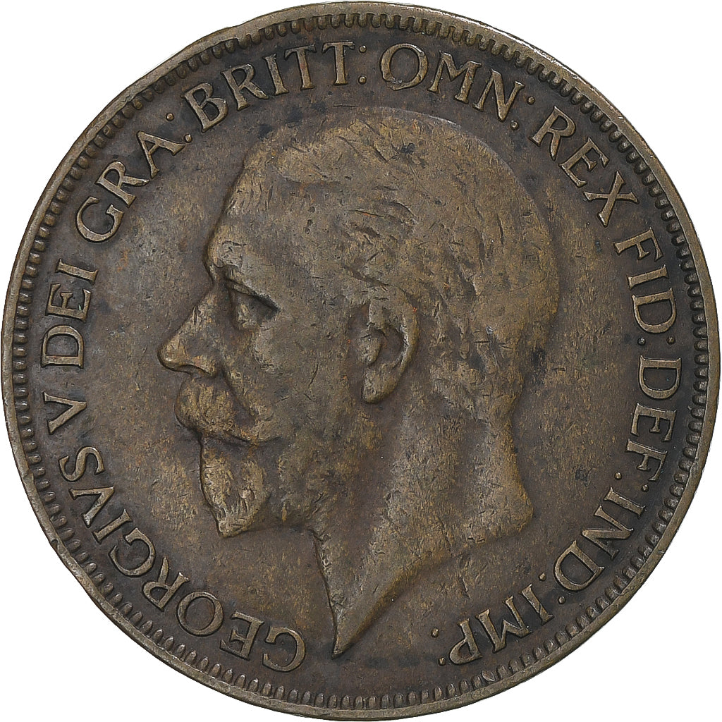 Moneta, Gran Bretagna, George V, Penny, 1927, MB+, Bronzo, KM:826