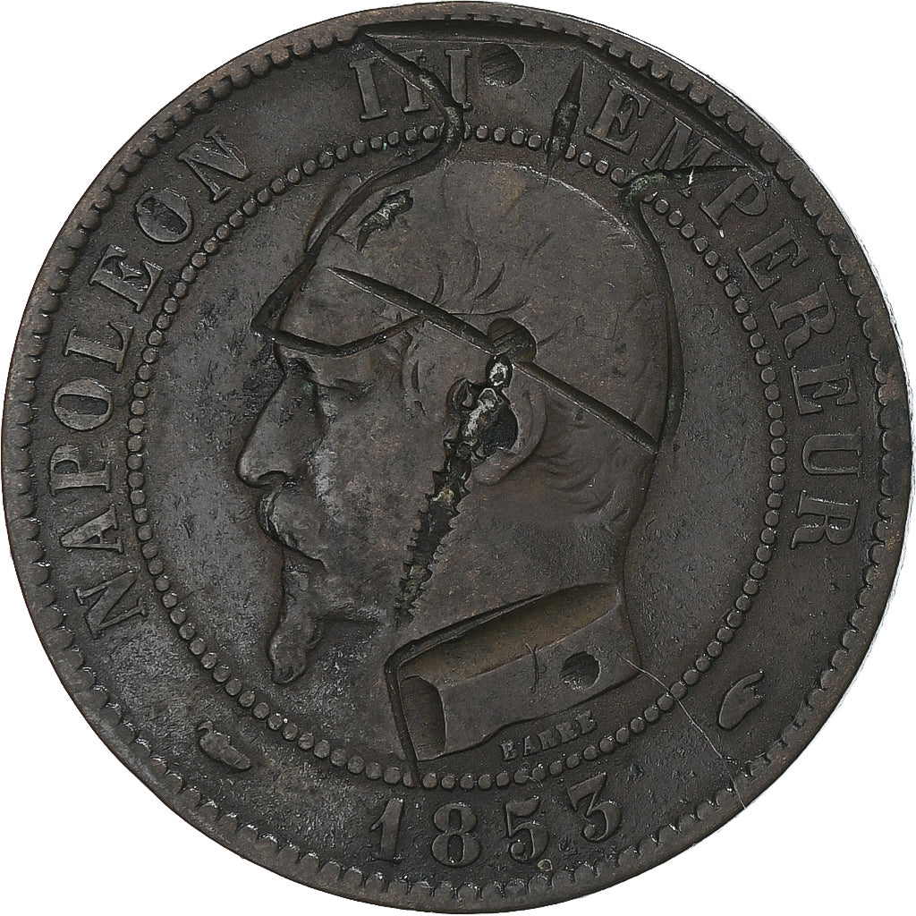 Münze, Frankreich, Napoleon III, Napoléon III, 10 Centimes, 1853, Paris