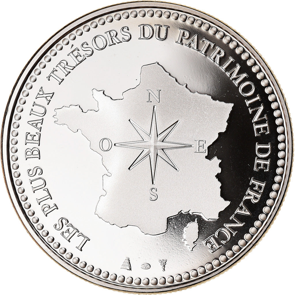 France, Medal, Pyramide du Louvres, Paris, MS(65-70), Copper-nickel