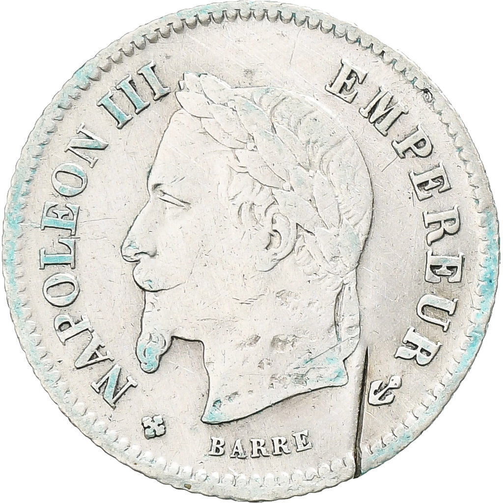 Monnaie, France, Napoleon III, Napoléon III, 20 Centimes, 1867, Strasbourg
