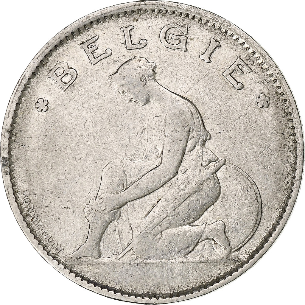 Belgium, Franc, 1923, Nickel, VF(20-25), KM:90