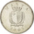 Moneta, Malta, 25 Cents, 2005, MS(63), Miedź-Nikiel, KM:97