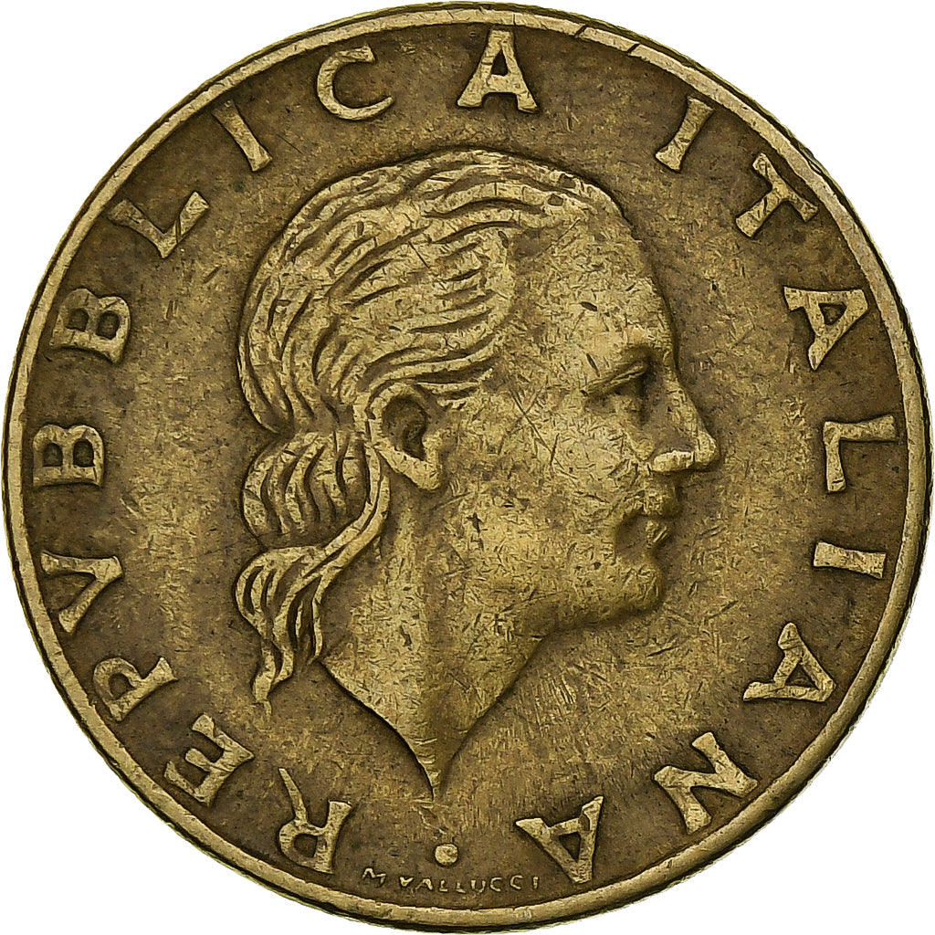 Italia, 200 Lire, 1978, Rome, BC+, Aluminio - bronce, KM:105