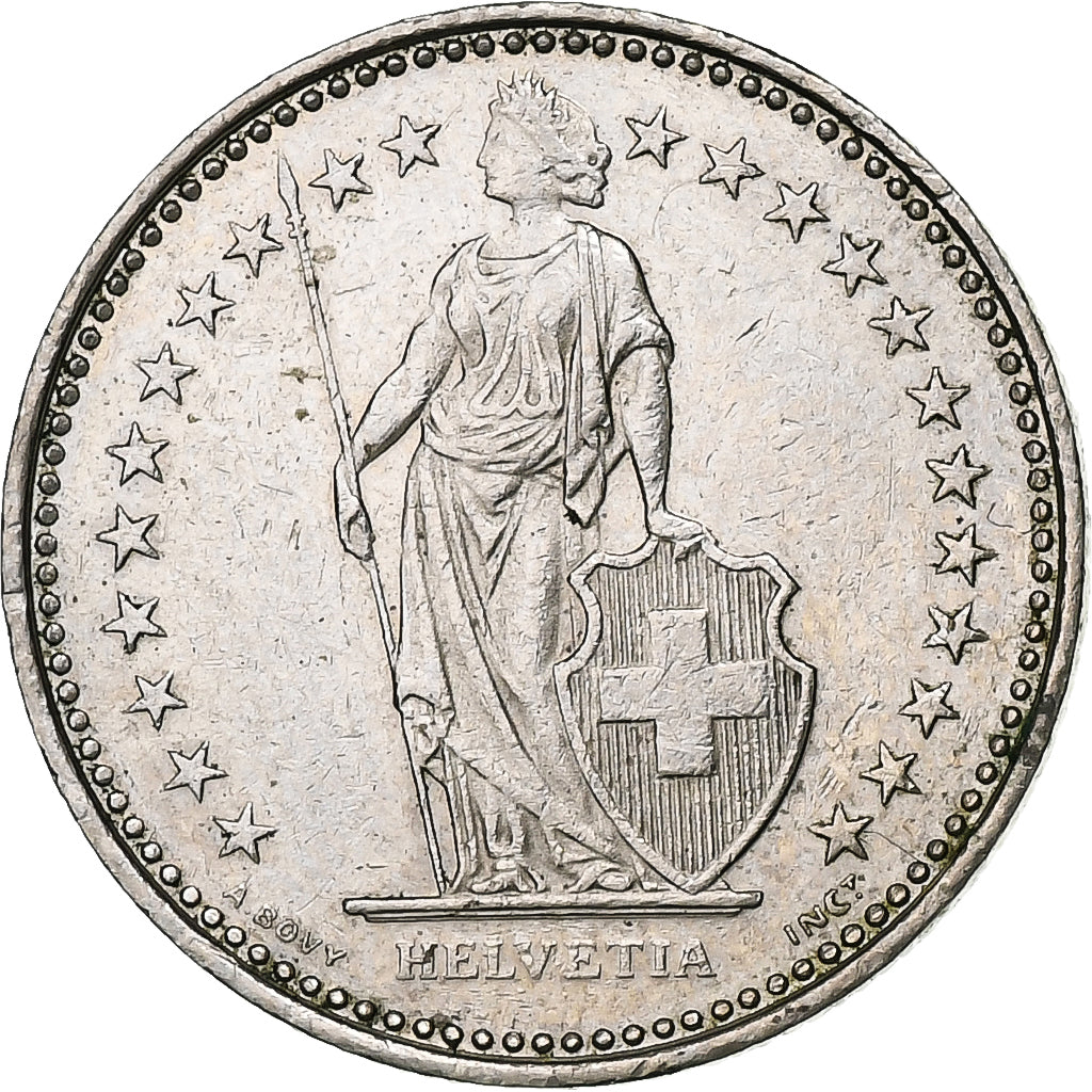 Suisse, 1/2 Franc, 1988, Bern, Cupro-nickel, TB+, KM:23a.3