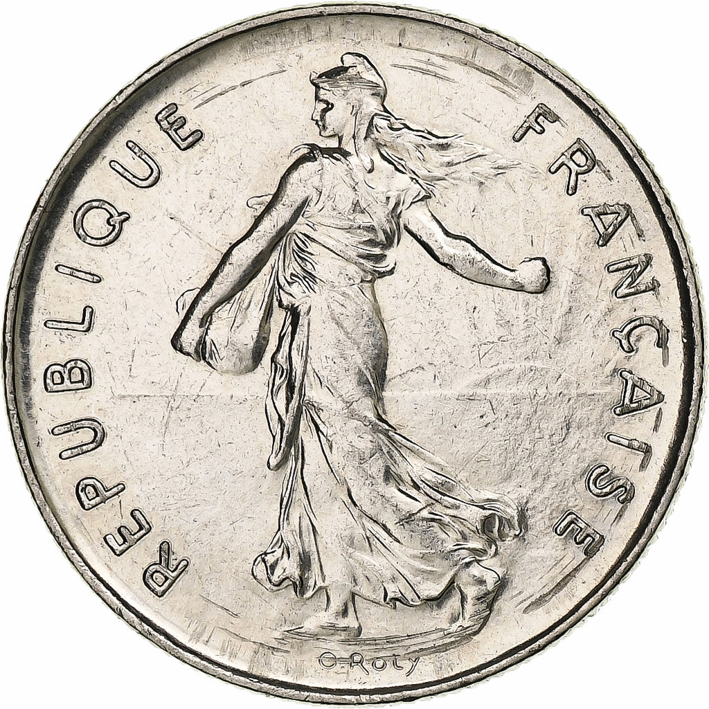 France, 5 Francs, Semeuse, 1972, Paris, Nickel Clad Copper-Nickel, TTB+