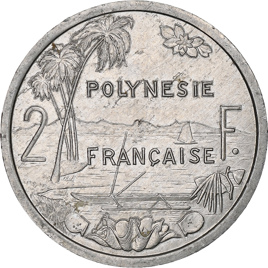 Polynésie française, 2 Francs, 1985, Paris, TB+, Aluminium, KM:10