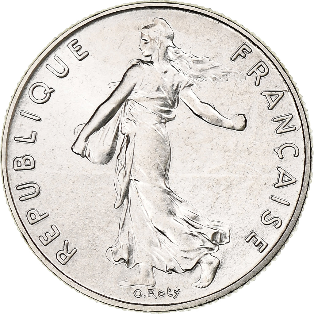 Francia, 1/2 Franc, Semeuse, 1987, Paris, FDC, Níquel, FDC, Gadoury:429