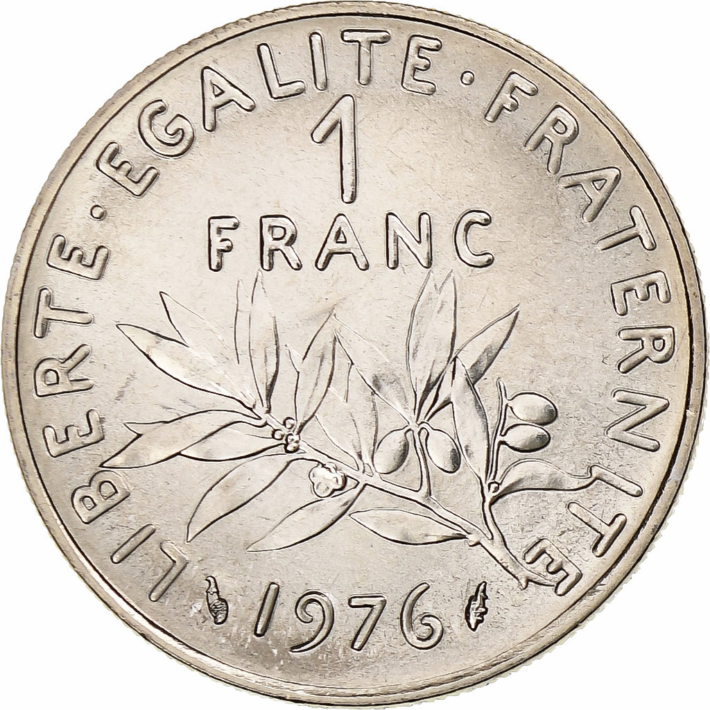 France, Franc, Semeuse, 1976, Paris, FDC, Nickel, FDC, Gadoury:474, KM:925.1