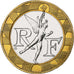 Francja, 10 Francs, Génie, 1990, Paris, FDC, Bimetaliczny, MS(65-70)