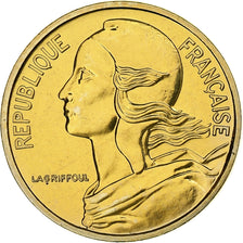 France, 5 Centimes, Marianne, 1990, Paris, FDC, Aluminum-Bronze, MS(65-70)