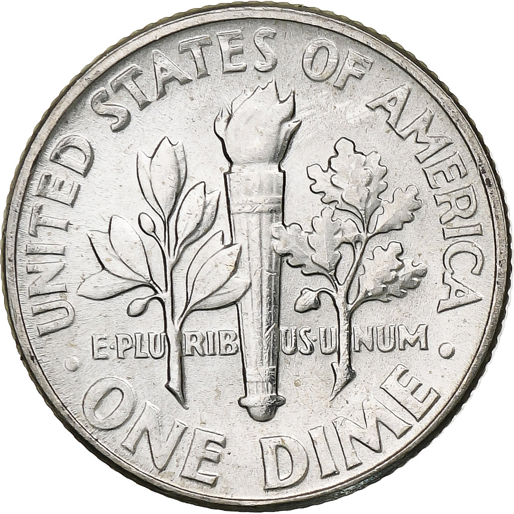 Verenigde Staten, Dime, Roosevelt Dime, 1955, U.S. Mint, BU, Zilver, UNC-