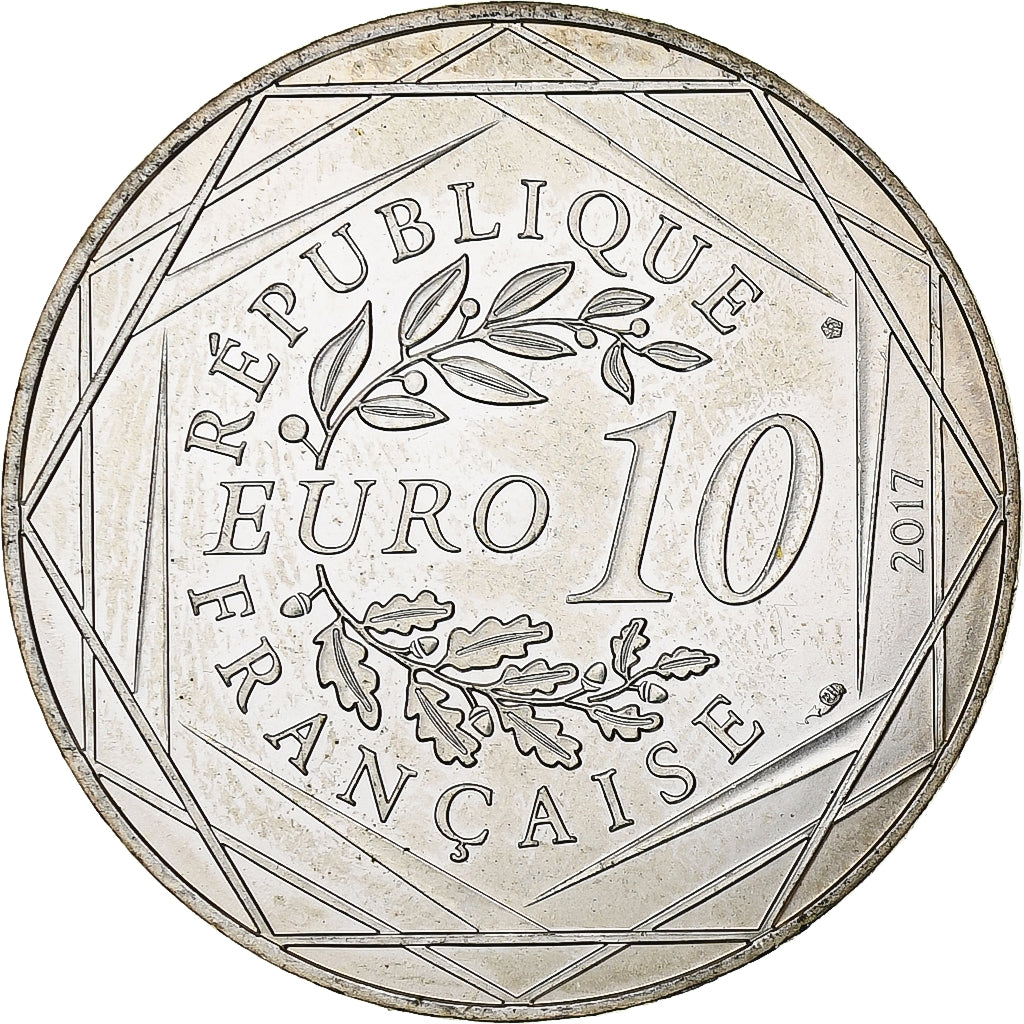 France, 10 Euro, Le Roussillon dansant, 2017, Monnaie de Paris, MS(63), Silver