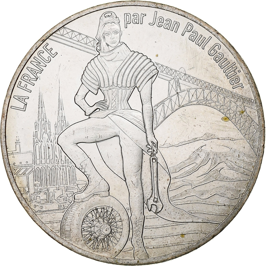 França, 10 Euro, L'Auvergne volcanique, 2017, Monnaie de Paris, MS(63), Prata