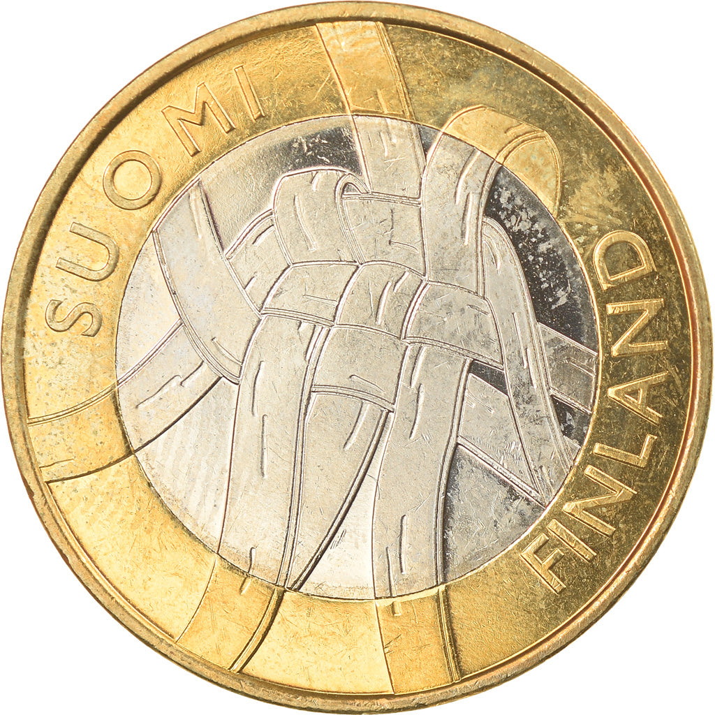Finland, 5 Euro, Provinces - Karelia, 2011, Vantaa, MS(65-70), Bi-Metallic