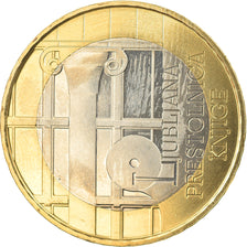 Slovenia, 3 Euro, UNESCO, 2010, MS(65-70), Bi-Metallic, KM:95