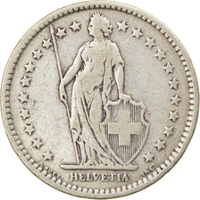 Moeda, Suíça, 2 Francs, 1909, Bern, VF(30-35), Prata, KM:21