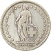 Moneda, Suiza, 2 Francs, 1909, Bern, BC+, Plata, KM:21