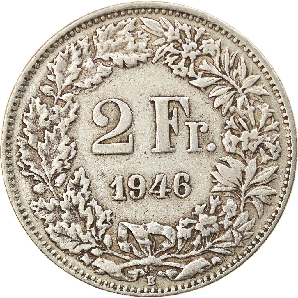 Monnaie, Suisse, 2 Francs, 1946, Bern, TB+, Argent, KM:21