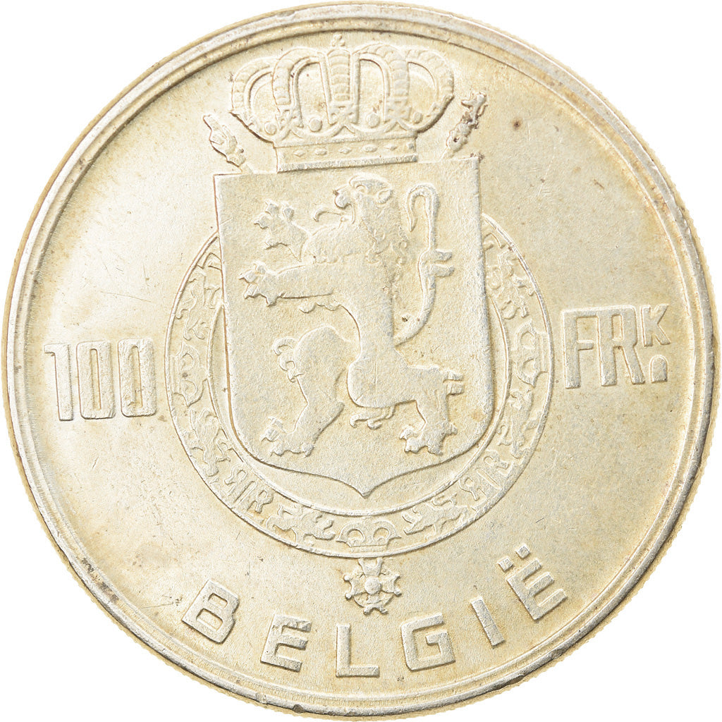 Münze, Belgien, 100 Francs, 100 Frank, 1951, SS, Silber, KM:139.1