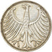 Moeda, ALEMANHA - REPÚBLICA FEDERAL, 5 Mark, 1951, Karlsruhe, EF(40-45), Prata