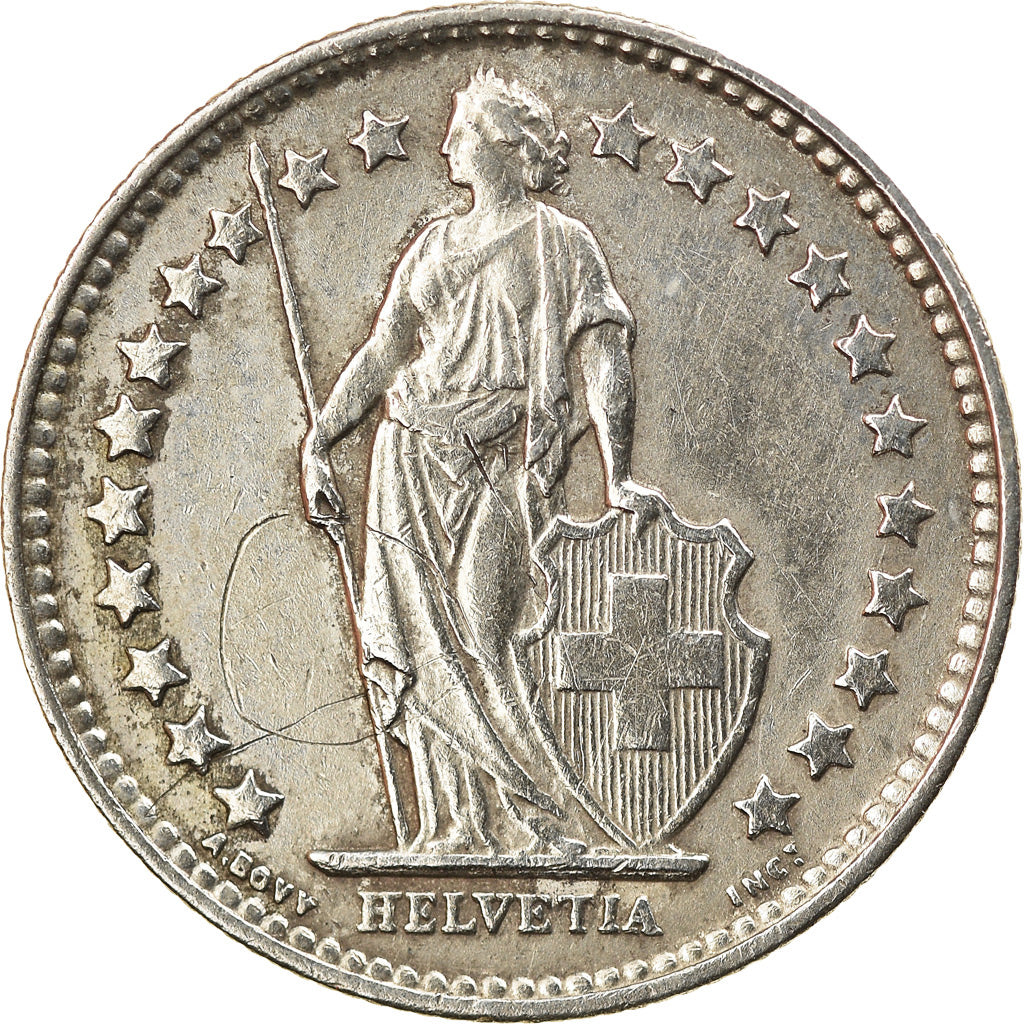 Moneta, Svizzera, 1/2 Franc, 1914, Bern, BB, Argento, KM:23