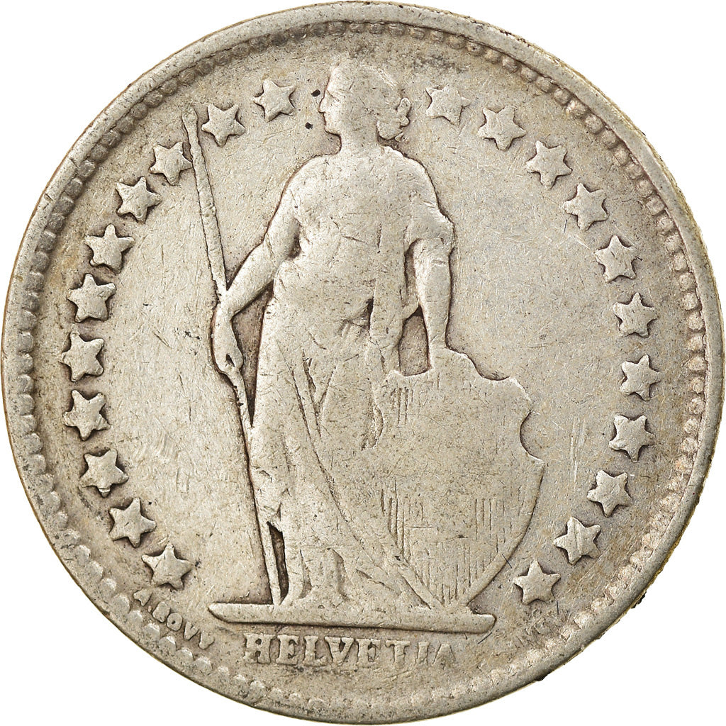Coin, Switzerland, 1/2 Franc, 1914, Bern, VF(30-35), Silver, KM:23