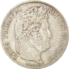 Monnaie, France, Louis-Philippe, 5 Francs, 1839, Lille, TB+, Argent, KM:749.13