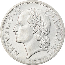 Coin, France, Lavrillier, 5 Francs, 1946, Paris, AU(55-58), Aluminum, KM:888b.1