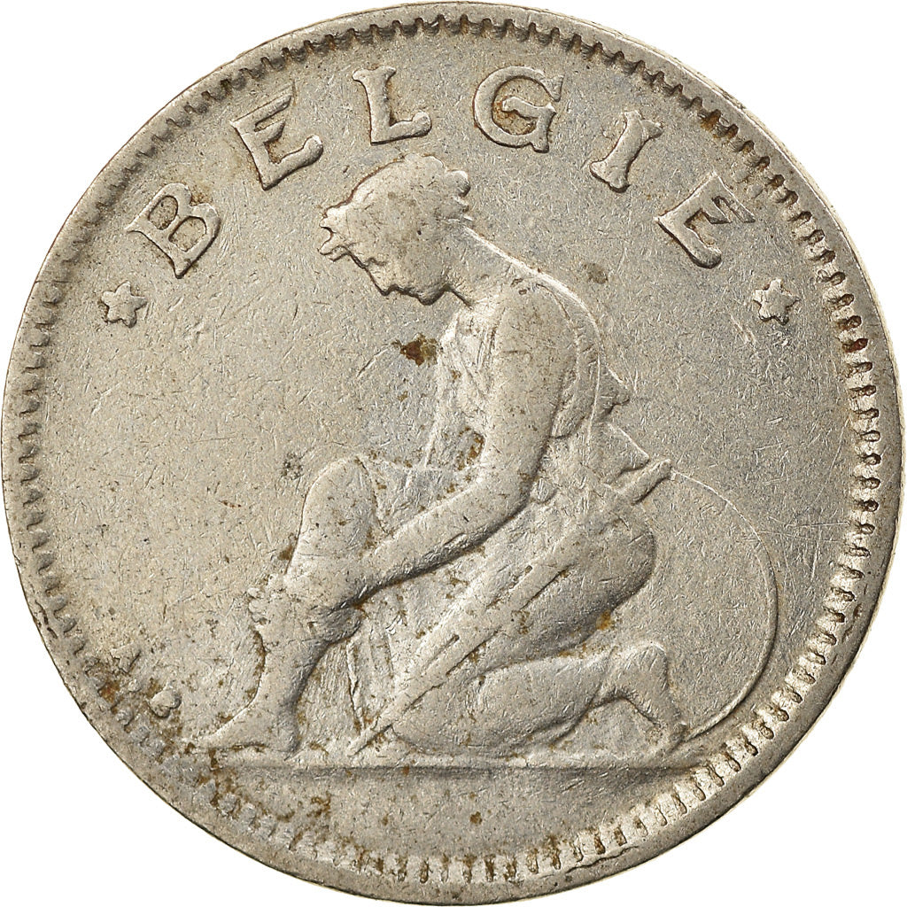 Coin, Belgium, 50 Centimes, 1923, EF(40-45), Nickel, KM:88