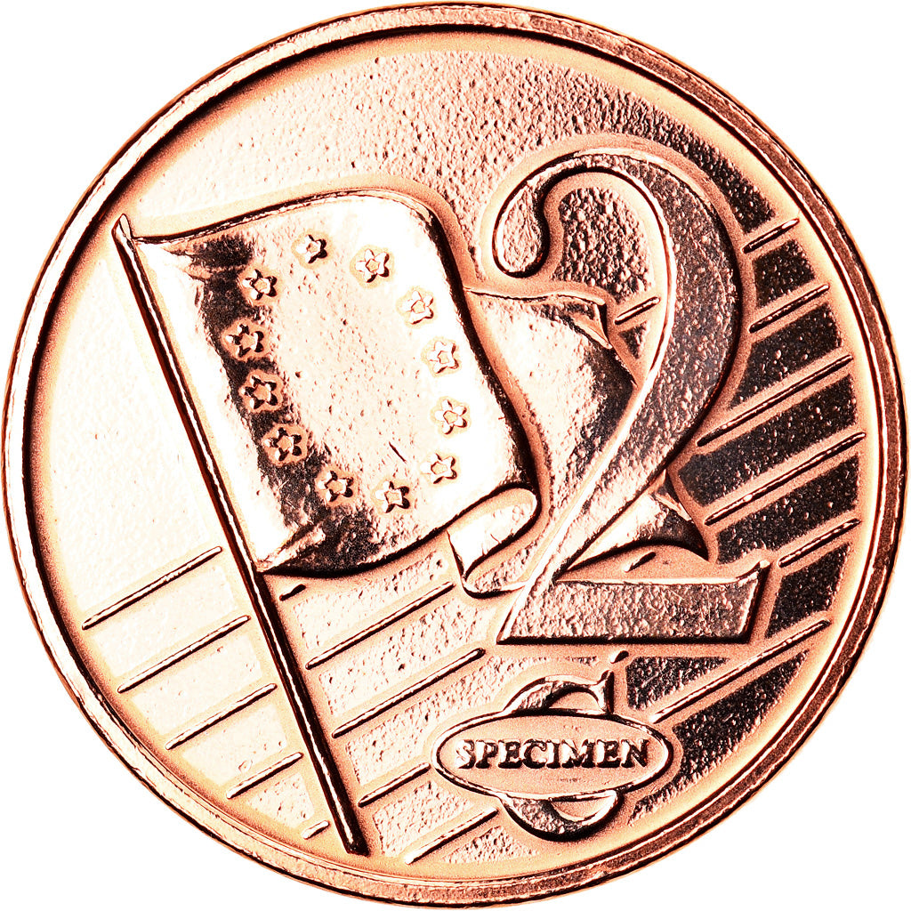 Malta, medaglia, 2 C, Essai Trial, 2003, Exonumia, SPL, Acciaio placcato rame