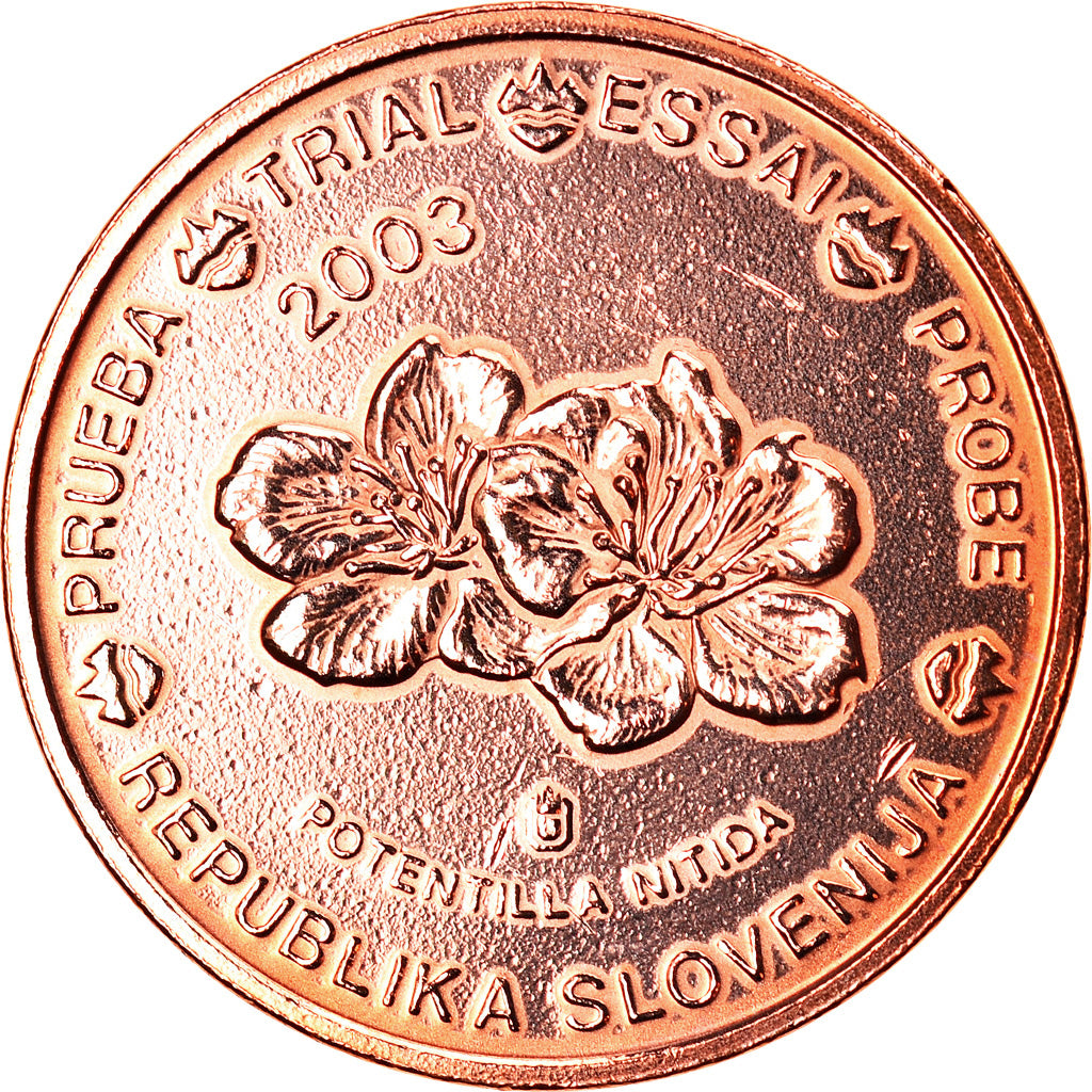 Slovénie, Médaille, 2 C, Essai Trial, 2003, Paranumismatique, SUP, Copper