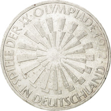 Munten, Federale Duitse Republiek, 10 Mark, 1972, Karlsruhe, UNC-, Zilver