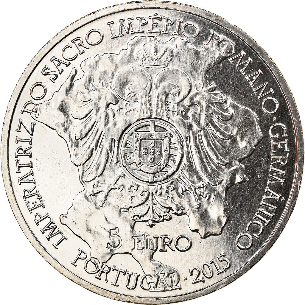 Portugal, 5 Euro, Isabelle de Portugal, 2015, SPL, Copper-nickel