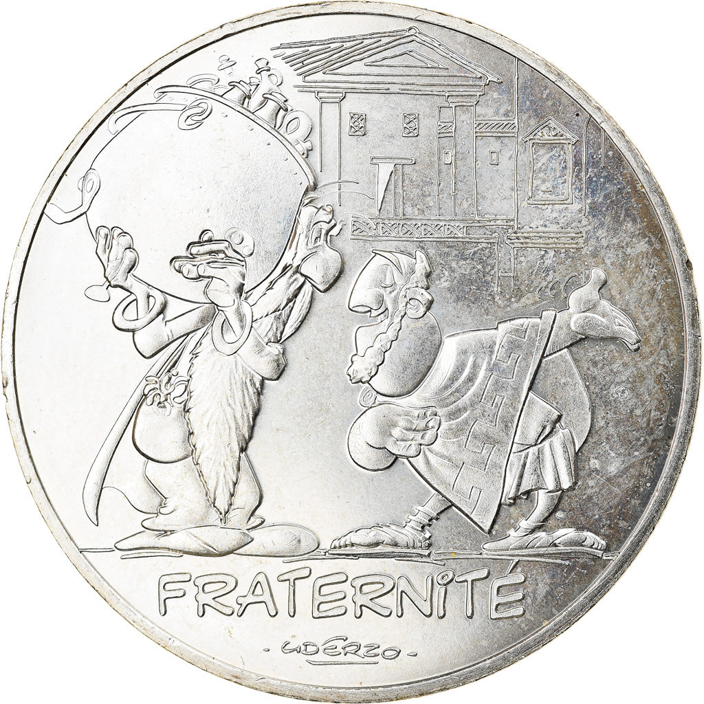Frankrijk, 10 Euro, Fraternité, Druide, 2015, Paris, FDC, Zilver