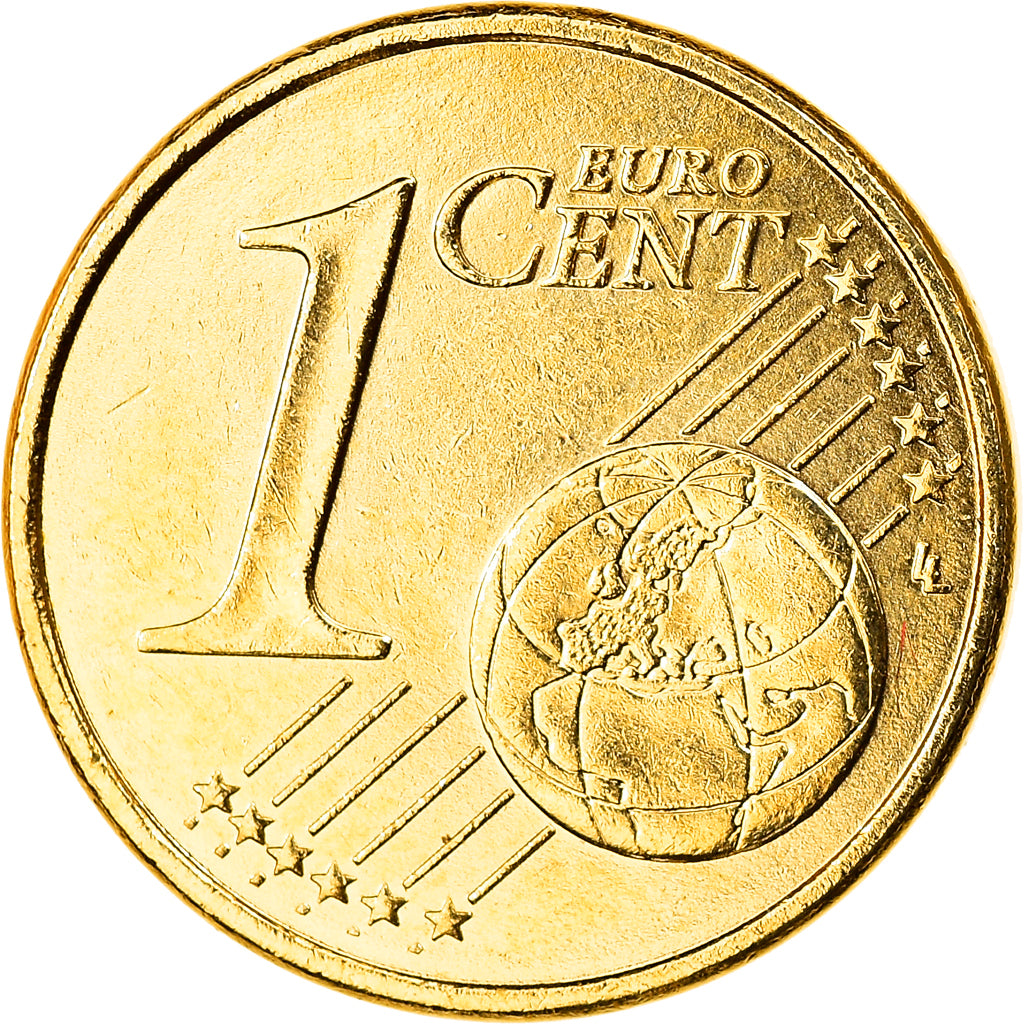 Malte, Euro Cent, 2008, Paris, gold-plated coin, SPL, Copper Plated Steel