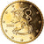 Finlandia, 50 Euro Cent, 2005, Vantaa, gold-plated coin, SC, Latón, KM:103