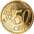 Finlandia, 50 Euro Cent, 2005, Vantaa, gold-plated coin, MS(63), Mosiądz