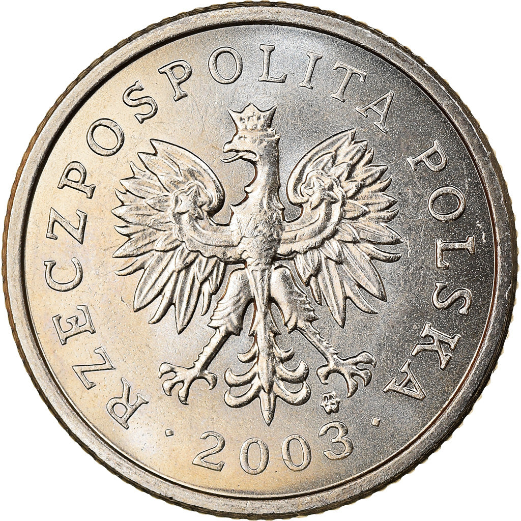 Coin, Poland, 20 Groszy, 2003, Warsaw, MS(64), Copper-nickel, KM:280