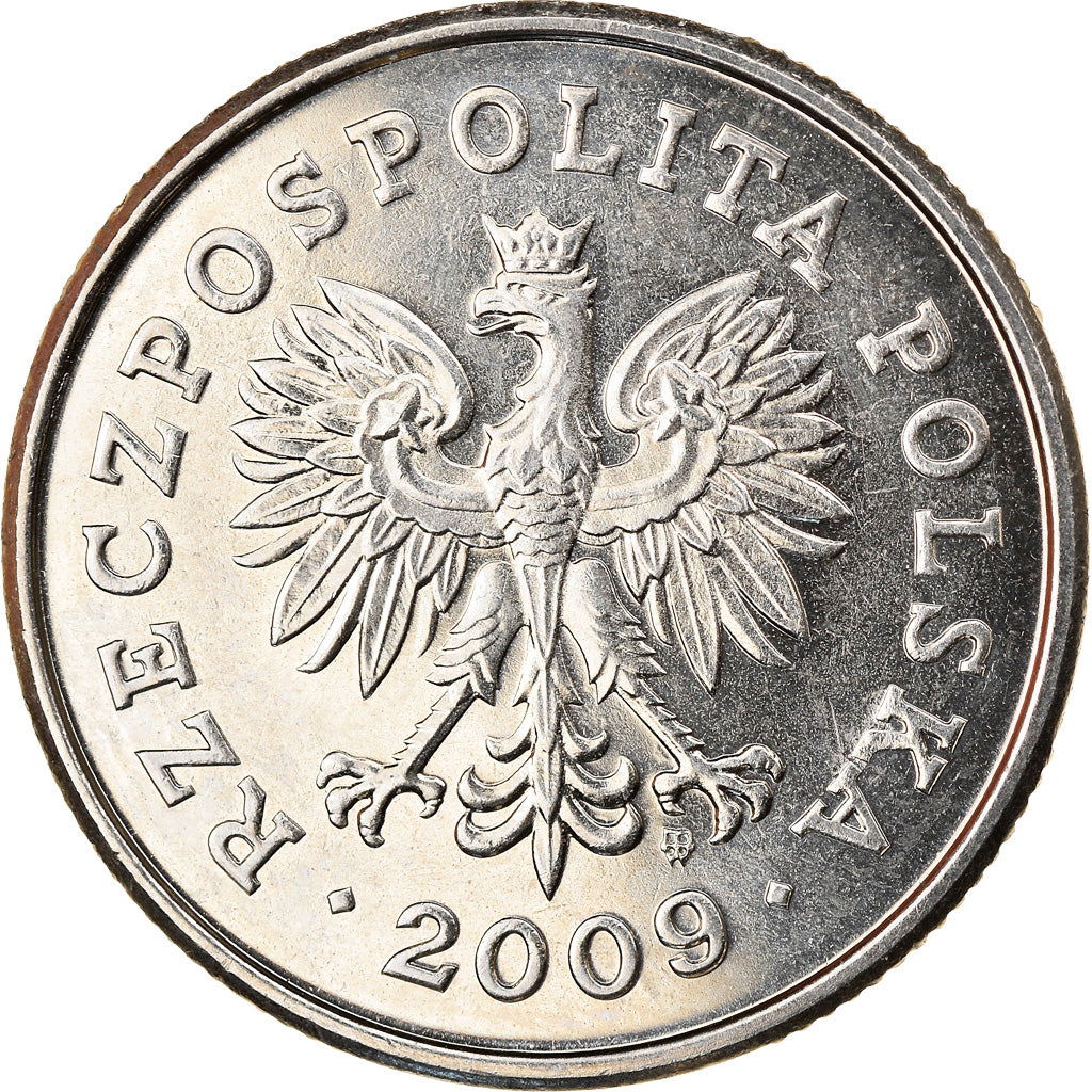 Coin, Poland, Zloty, 2009, Warsaw, MS(63), Copper-nickel, KM:282