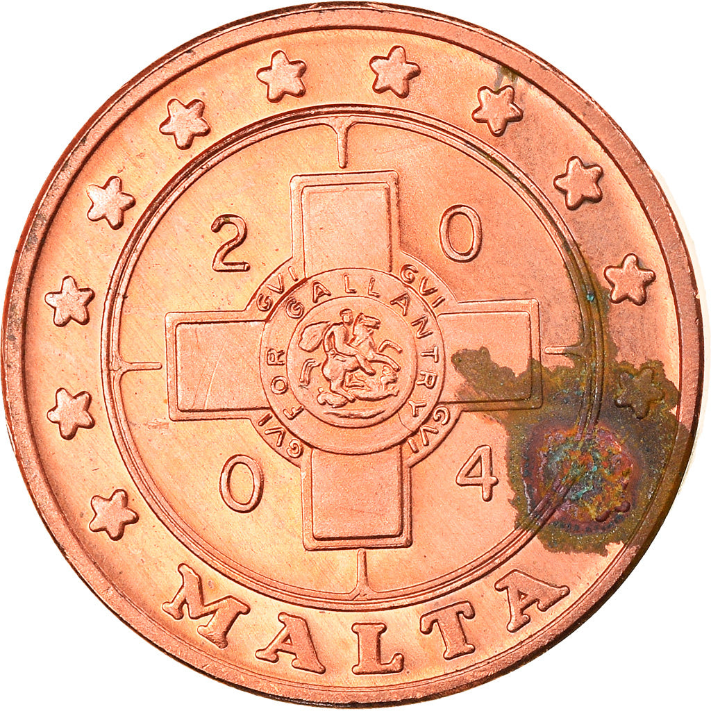 Münze, Malta, 1 Cent, 2004, Proof, VZ, Kupfer