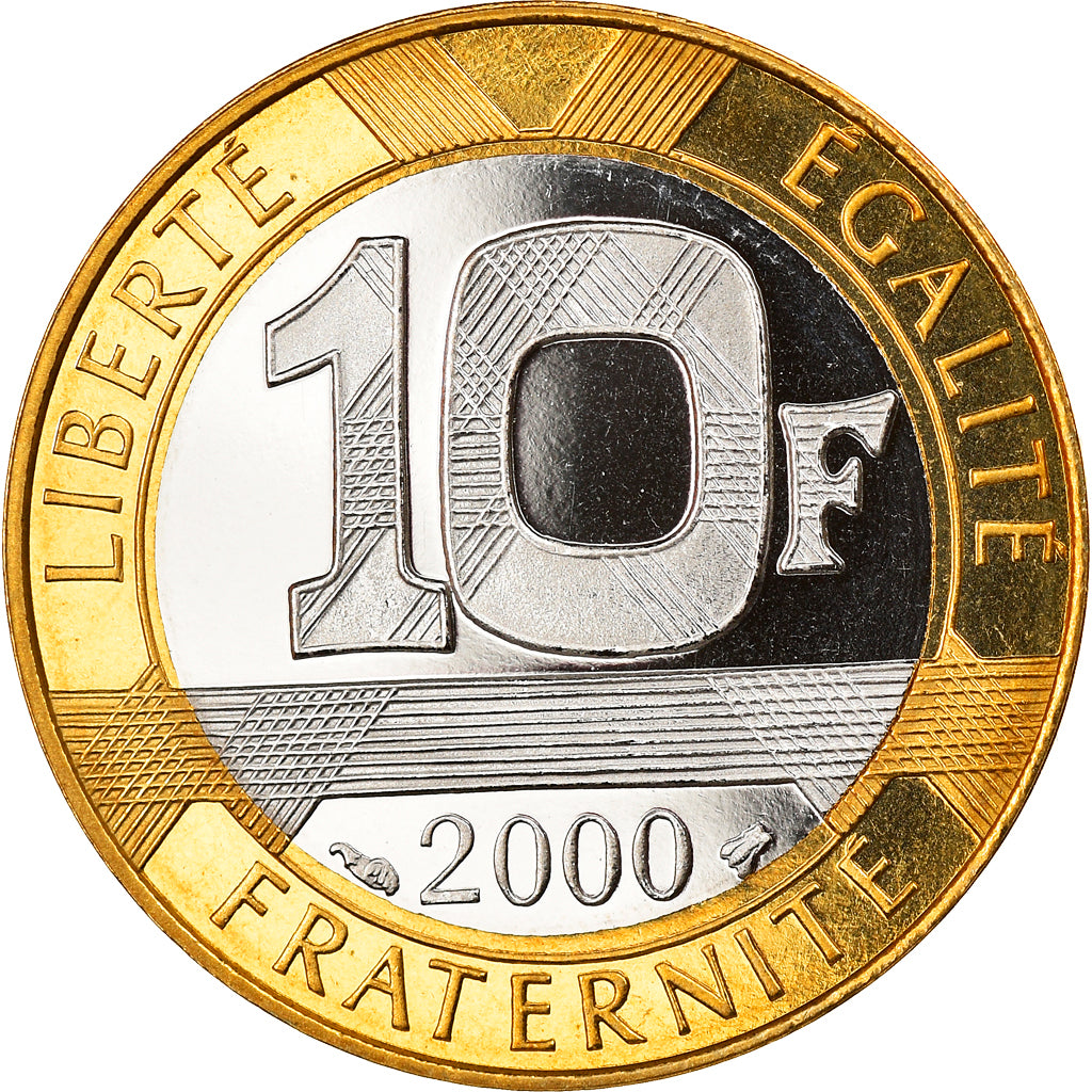 Coin, France, Génie, 10 Francs, 2000, Paris, BE, MS(65-70), Aluminum-Bronze
