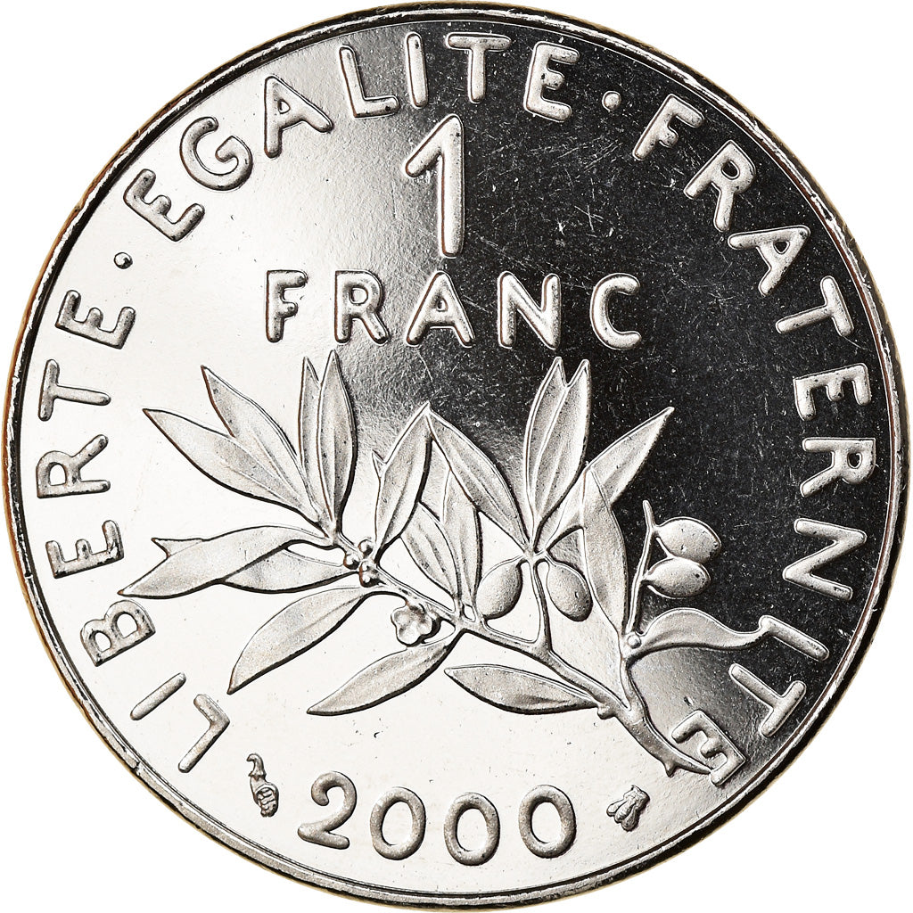 Coin, France, Semeuse, Franc, 2000, Paris, Proof, MS(65-70), Nickel, KM:925.2