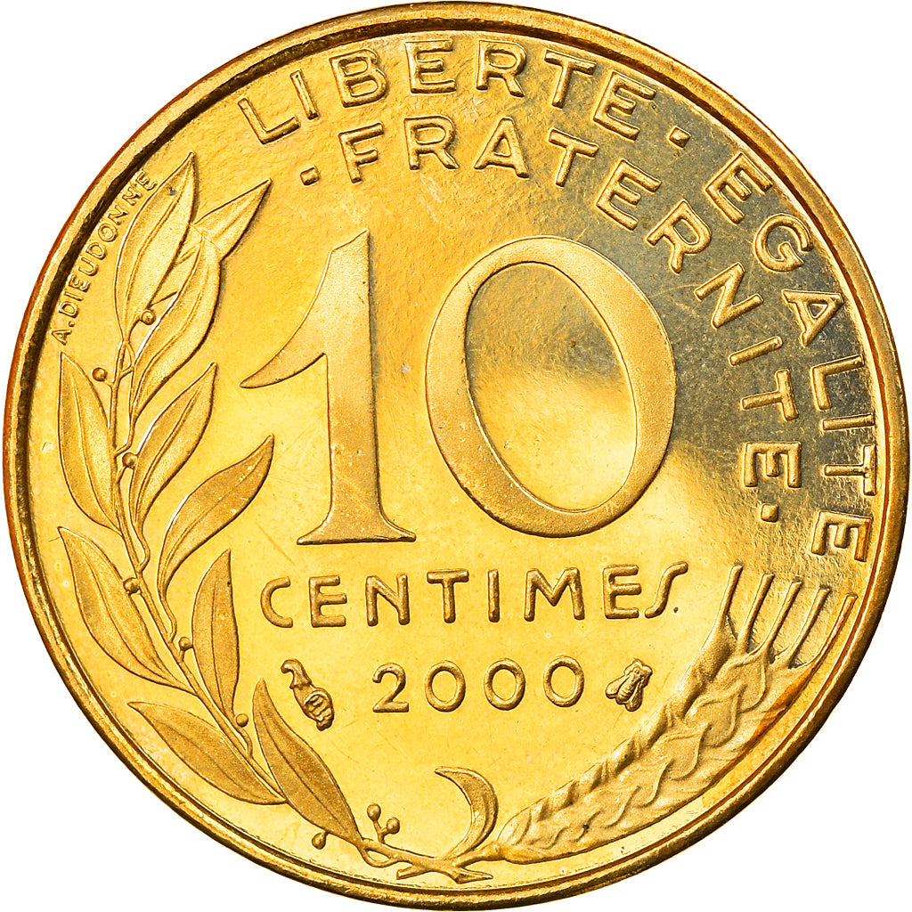 Coin, France, Marianne, 10 Centimes, 2000, Paris, Proof, MS(65-70)